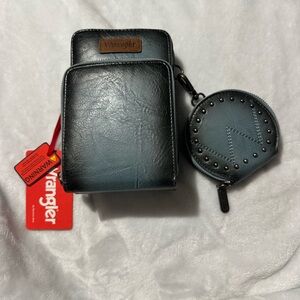 Wrangler Light Blue Wallet and Crossbody
